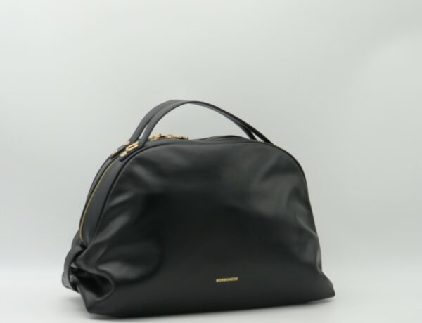 BORBONESE SEXYBAG IN PELLE NERA - immagine 2