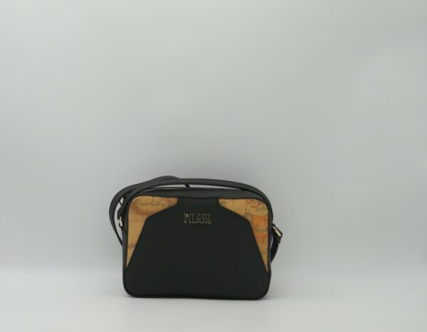 ALVIERO MARTINI 1'CLASSE TRACOLLA ECO SAFFIANO NERO+GEO