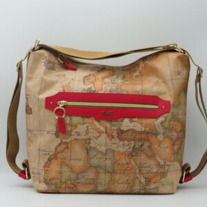 ALVIERO MARTINI 1'CLASSE BORSA/ZAINO GEO GOMMATO+ROSSO
