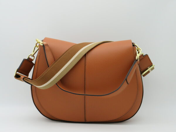 GIANNI CHIARINI "HELENA" GRANDE IN PELLE CARAMELLO