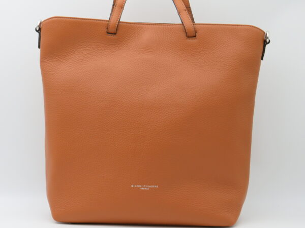 GIANNI CHIARINI BORSA A MANO/TRACOLLA IN PELLE CARAMELLO