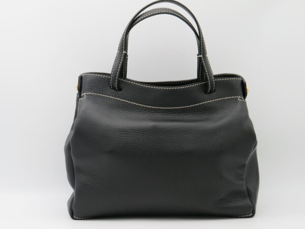 GIANNI CHIARINI BORSA A MANO/TRACOLLA IN PELLE NERA - immagine 3