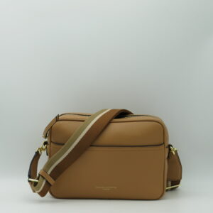 GIANNI CHIARINI TRACOLLA+TASCA IN PELLE MARTELLATA CAMMELLO