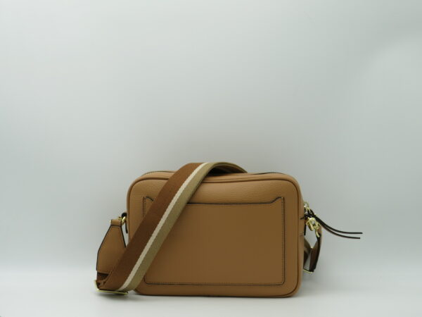 GIANNI CHIARINI TRACOLLA+TASCA IN PELLE MARTELLATA CAMMELLO - immagine 3