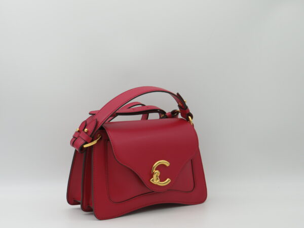 COCCINELLE BORSA PICCOLA DOPPIO SOFFIETTO PELLE ROSSO - immagine 2