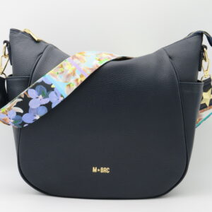 MBRC BORSA LUNA GRANDE PELLE BLU