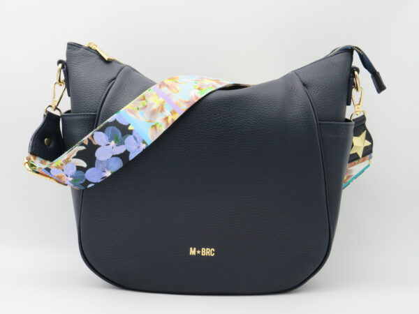 MBRC BORSA LUNA GRANDE PELLE BLU