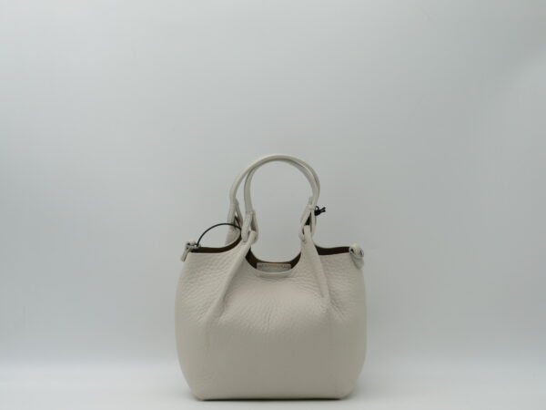 GIANNI CHIARINI "DUA"MINI MANO/TRACOLLA IN PELLE SABBIA - immagine 3