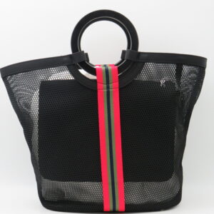 ROBERTA DI CAMERINO BORSA GRANDE A MANO POCHETTE INTERNA RETE NERO