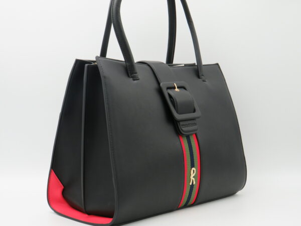 ROBERTA DI CAMERINO BORSA GRANDE ECOPELLE NERO - immagine 2
