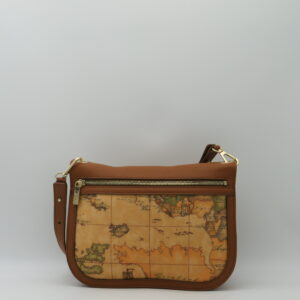 ALVIERO MARTINI 1'CLASSE SOTTOBRACCIO/TRACOLLA REVERSE IN PELLE TABACCO+GEO