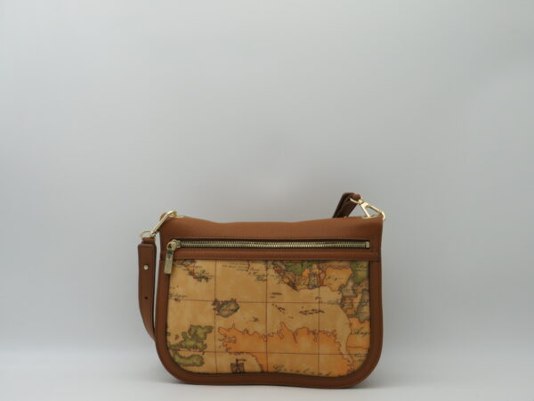 ALVIERO MARTINI 1'CLASSE SOTTOBRACCIO/TRACOLLA REVERSE IN PELLE TABACCO+GEO