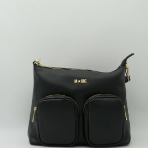 MBRC BORSA MEDIA PELLE NERO