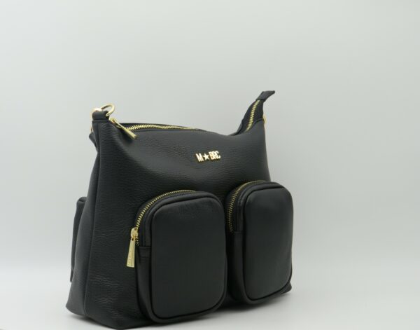 MBRC BORSA MEDIA PELLE NERO - immagine 2