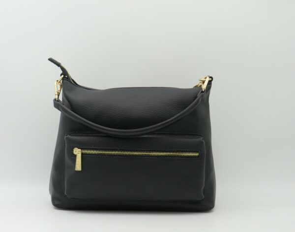 MBRC BORSA MEDIA PELLE NERO - immagine 3