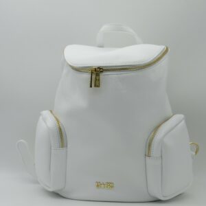 MBRC ZAINO GRANDE TASCHE PELLE BIANCO