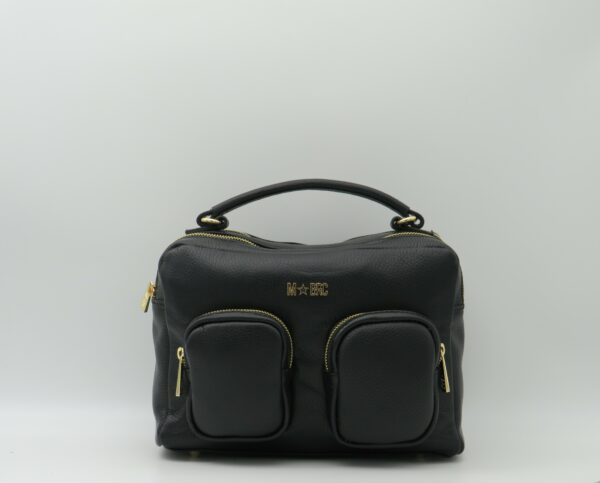 MBRC BORSA MEDIA A MANO TASCHE PELLE NERO