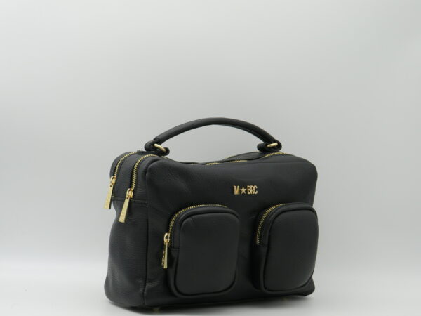 MBRC BORSA MEDIA A MANO TASCHE PELLE NERO - immagine 2