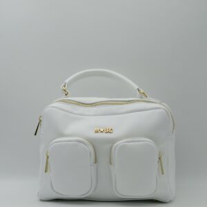 MBRC BORSA MEDIA TASCHE PELLE BIANCO