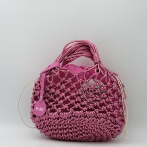 MBRC BORSA PICCOLA A MANO TESSUTO ROSA