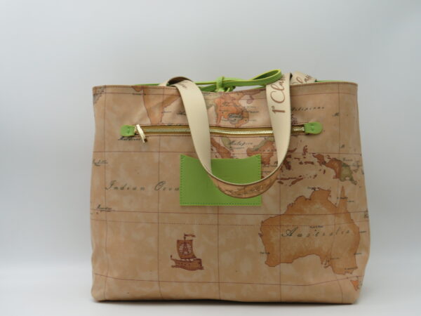 ALVIERO MARTINI 1'CLASSE SHOPPING REVERSE VERDE MELA/GEO - immagine 4