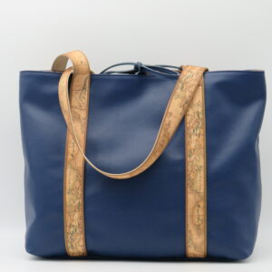 ALVIERO MARTINI 1'CLASSE SHOPPING REVERSE BLU ASTRALE/GEO