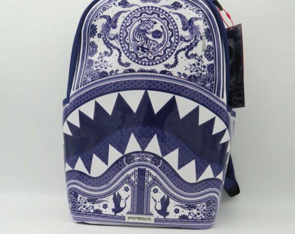 SPRAYGROUND ZAINO DISEGNI BIANCO/BLU
