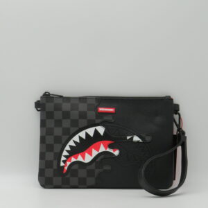 SPRAYGROUND POLSIERA/TRACOLLA DAMIER GRIGIO E NERO