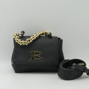ERMANNO FIRENZE BORSA MINI A MANO+TRACOLLA CON PATTA COL NERO