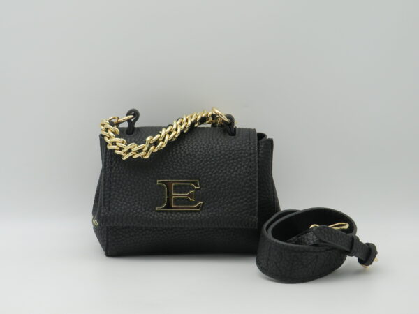 ERMANNO FIRENZE BORSA MINI A MANO+TRACOLLA CON PATTA COL NERO