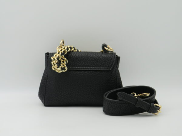 ERMANNO FIRENZE BORSA MINI A MANO+TRACOLLA CON PATTA COL NERO - immagine 3