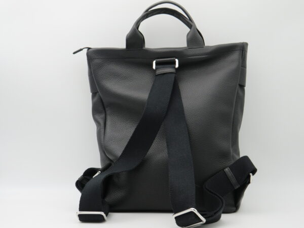 GIANNI CHIARINI ZAINO PORTAPC RETTANGOLARE PELLE NERO - immagine 3