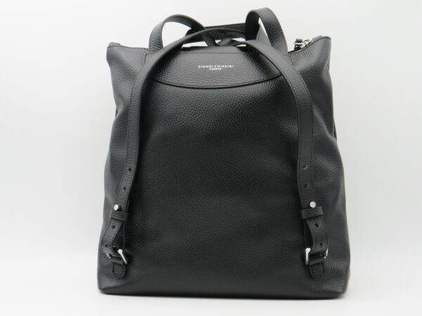 GIANNI CHIARINI ZAINO GRANDE IN PELLE NERO - immagine 3