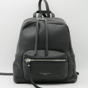 GIANNI CHIARINI ZAINO MEDIO STONDATO PELLE NERO