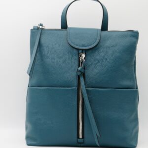 GIANNI CHIARINI ZAINO RETTANGOLARE PELLE PETROLIO