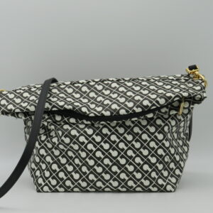 BORSA TRACOLLA MEDIA SOFTY BIANCO/NERO