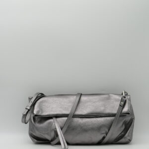 GIANNI CHIARINI POCHETTE PELLE ACCIAIO