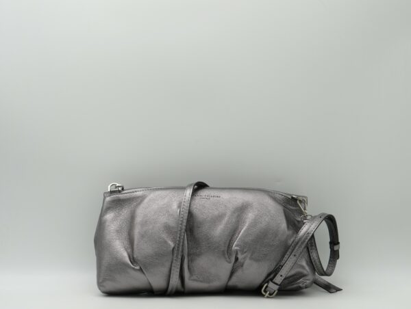 GIANNI CHIARINI POCHETTE PELLE ACCIAIO - immagine 3
