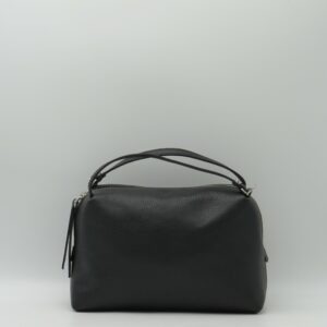 GIANNI CHIARINI BORSA A MANO/TRACOLLA IN PELLE MARTELLATA NERO