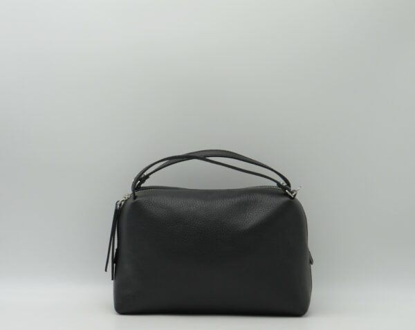 GIANNI CHIARINI BORSA A MANO/TRACOLLA IN PELLE MARTELLATA NERO