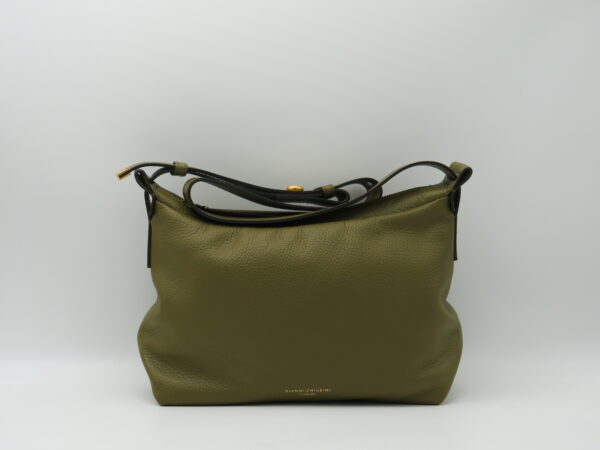 GIANNI CHIARINI SOTTOBRACCIO MEDIO IN PELLE VERDE