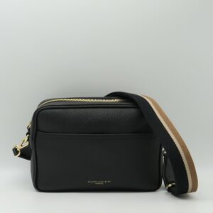 GIANNI CHIARINI TRACOLLA+ TASCA IN PELLE MARTELLATA NERA