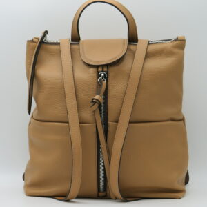 GIANNI CHIARINI ZAINO RETTANGOLARE IN PELLE CAMMELLO