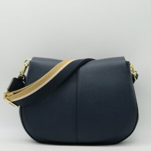 GIANNI CHIARINI HELENA GRANDE IN PELLE BLU NAVY