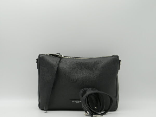 GIANNI CHIARINI POLSIERA/TRACOLLA IN PELLE NERO