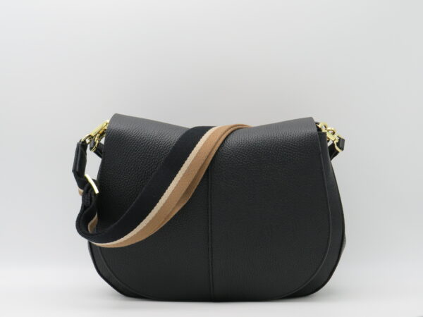 GIANNI CHIARINI HELENA GRANDE IN PELLE MARTELLATA NERO