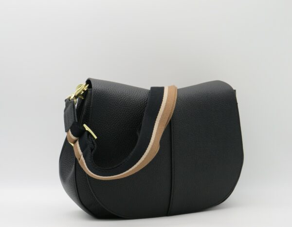 GIANNI CHIARINI HELENA GRANDE IN PELLE MARTELLATA NERO - immagine 2