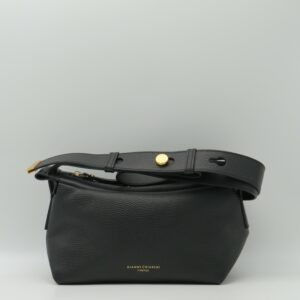 GIANNI CHIARINI TRACOLLA RETTANGOLARE IN PELLE NERA