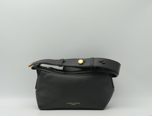 GIANNI CHIARINI TRACOLLA RETTANGOLARE IN PELLE NERA