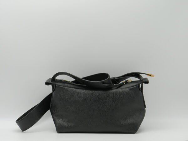 GIANNI CHIARINI TRACOLLA RETTANGOLARE IN PELLE NERA - immagine 3
